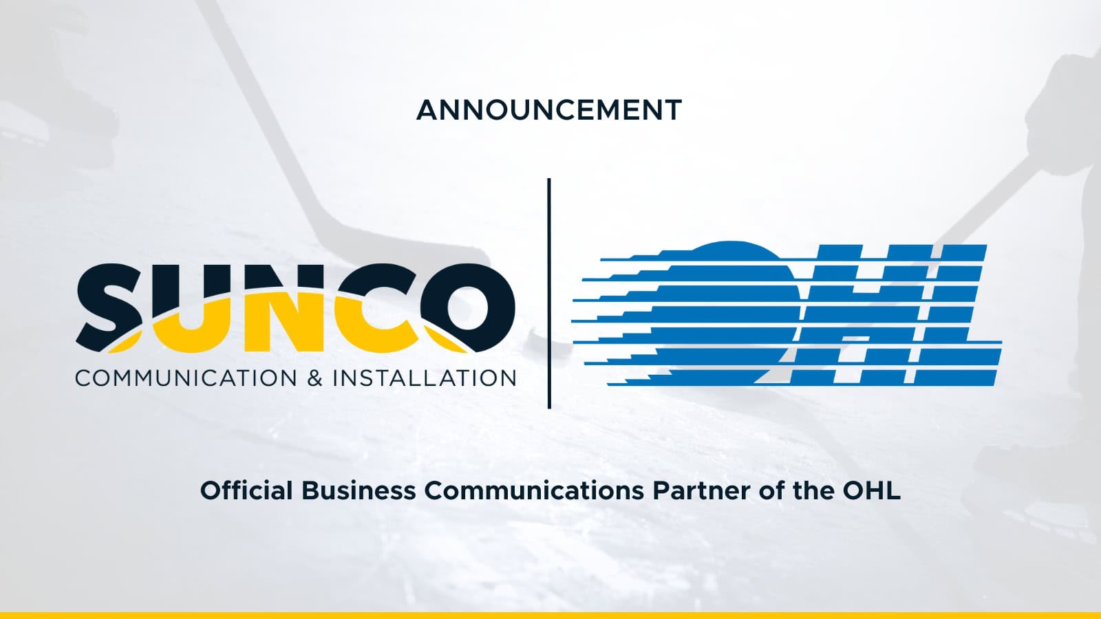 OHL announces new partnership with Sunco Communication and Installation